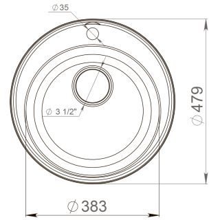 Мойка кухонная Reflexion Arena 48-GR RF0148GR серый